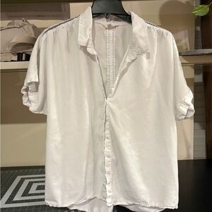 Terra & Sky Ice Blue Casual Button Down Shirt